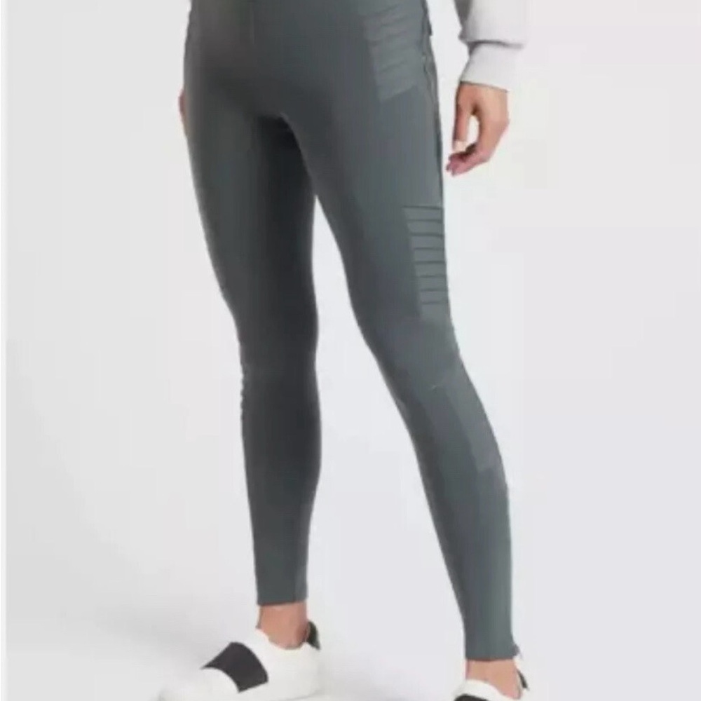 High-Waist Ribbed Seam Athleta Active Leggings
